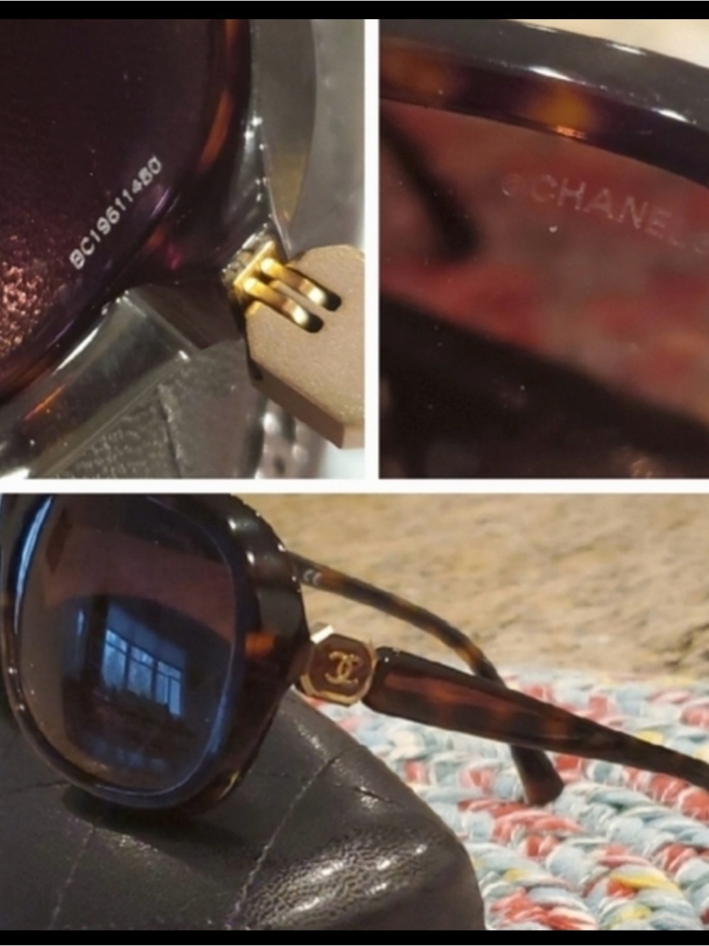 CHANEL Tortoiseshell Oval Sunglasses with Brown Gradient Lenses - Picture 2 of 5